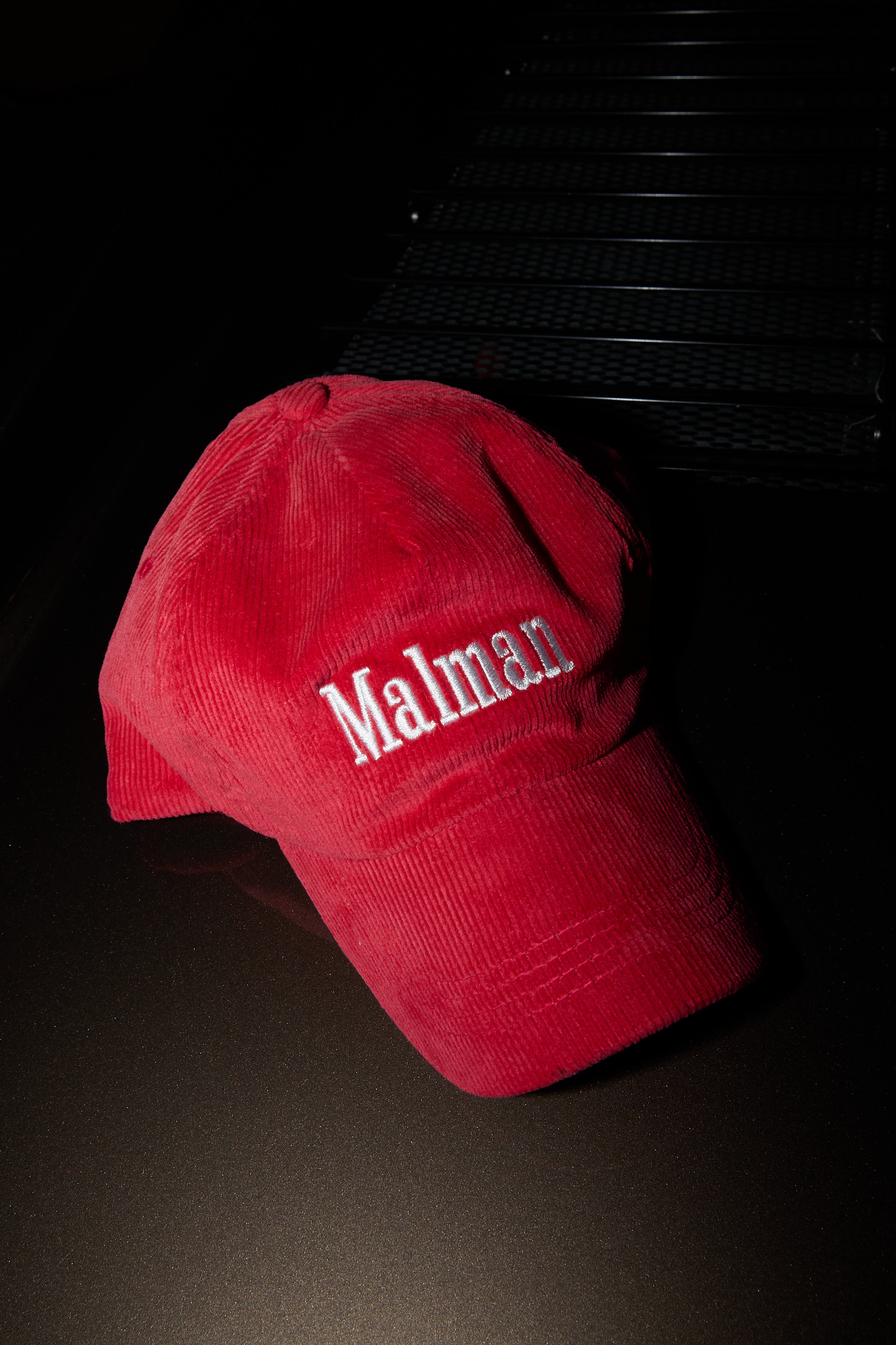 Malman Red Corduroy Cap