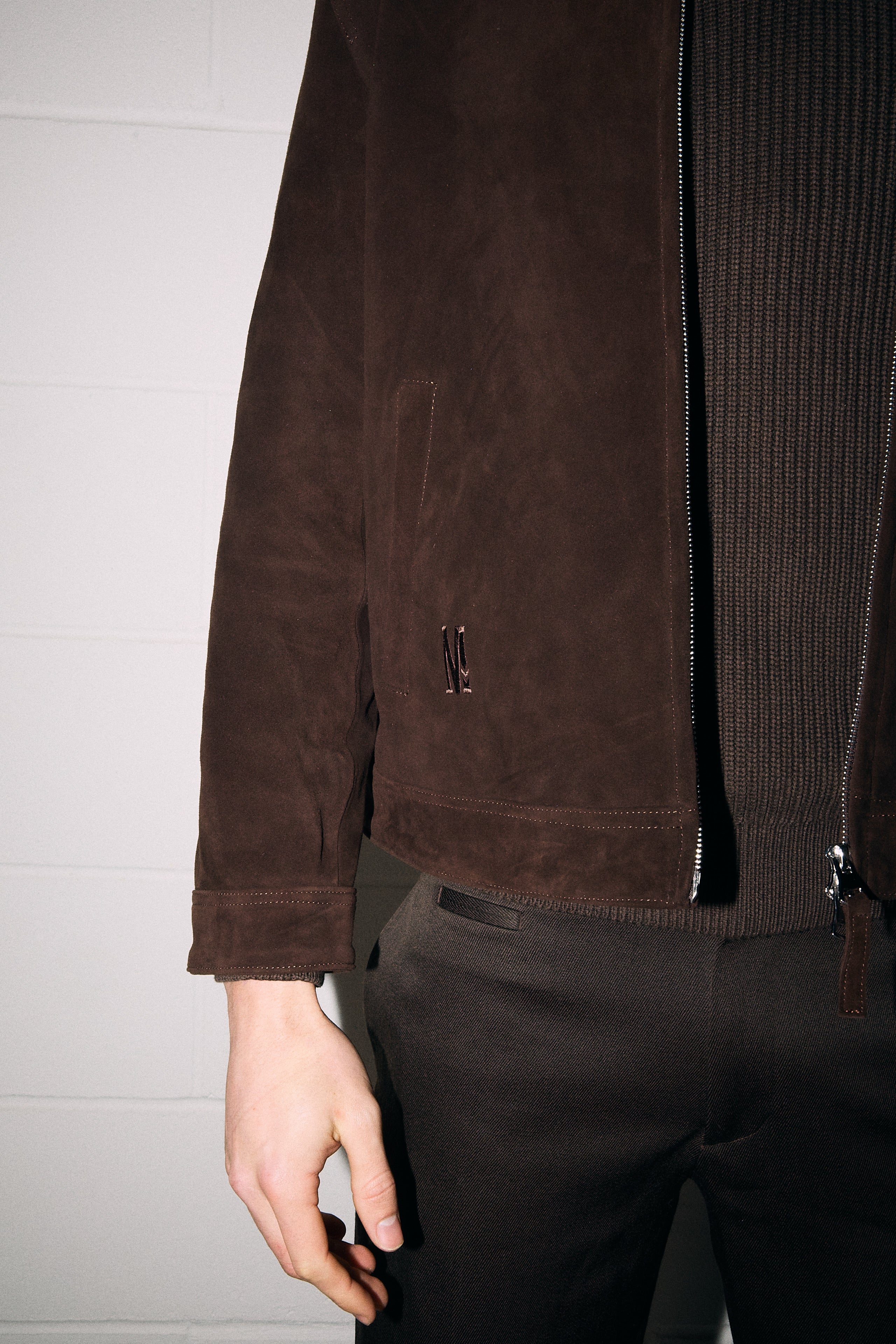 Victory Lane Suede Jacket (Mocha)