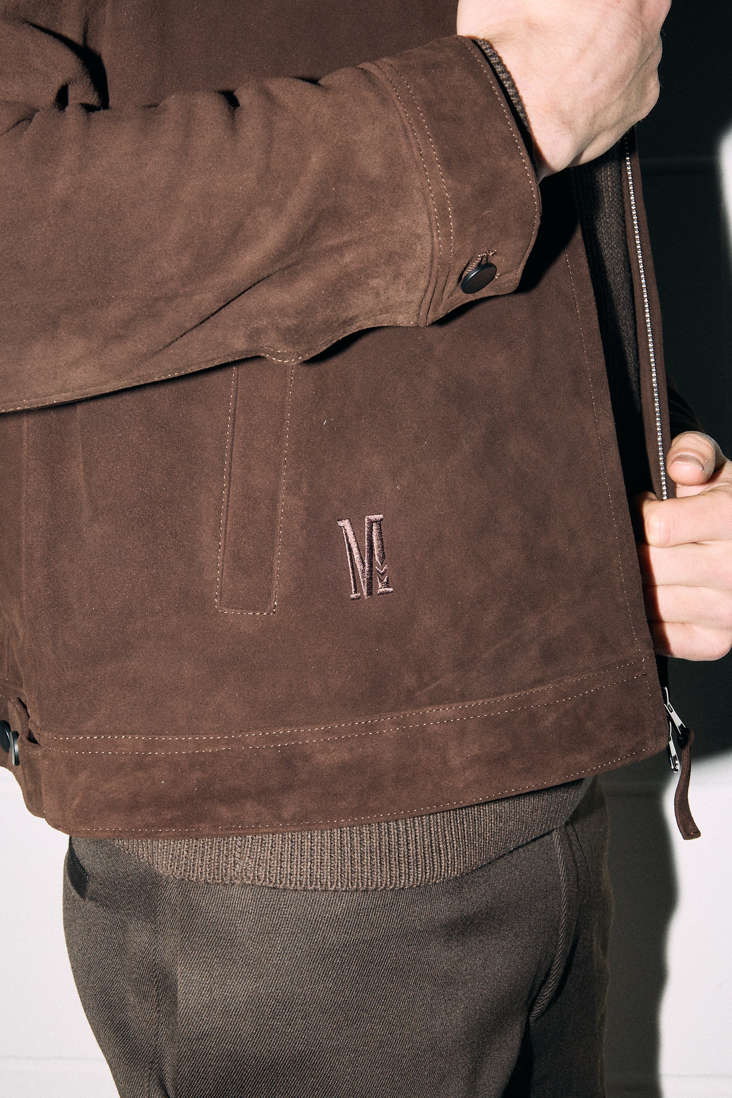 Victory Lane Suede Jacket (Mocha)