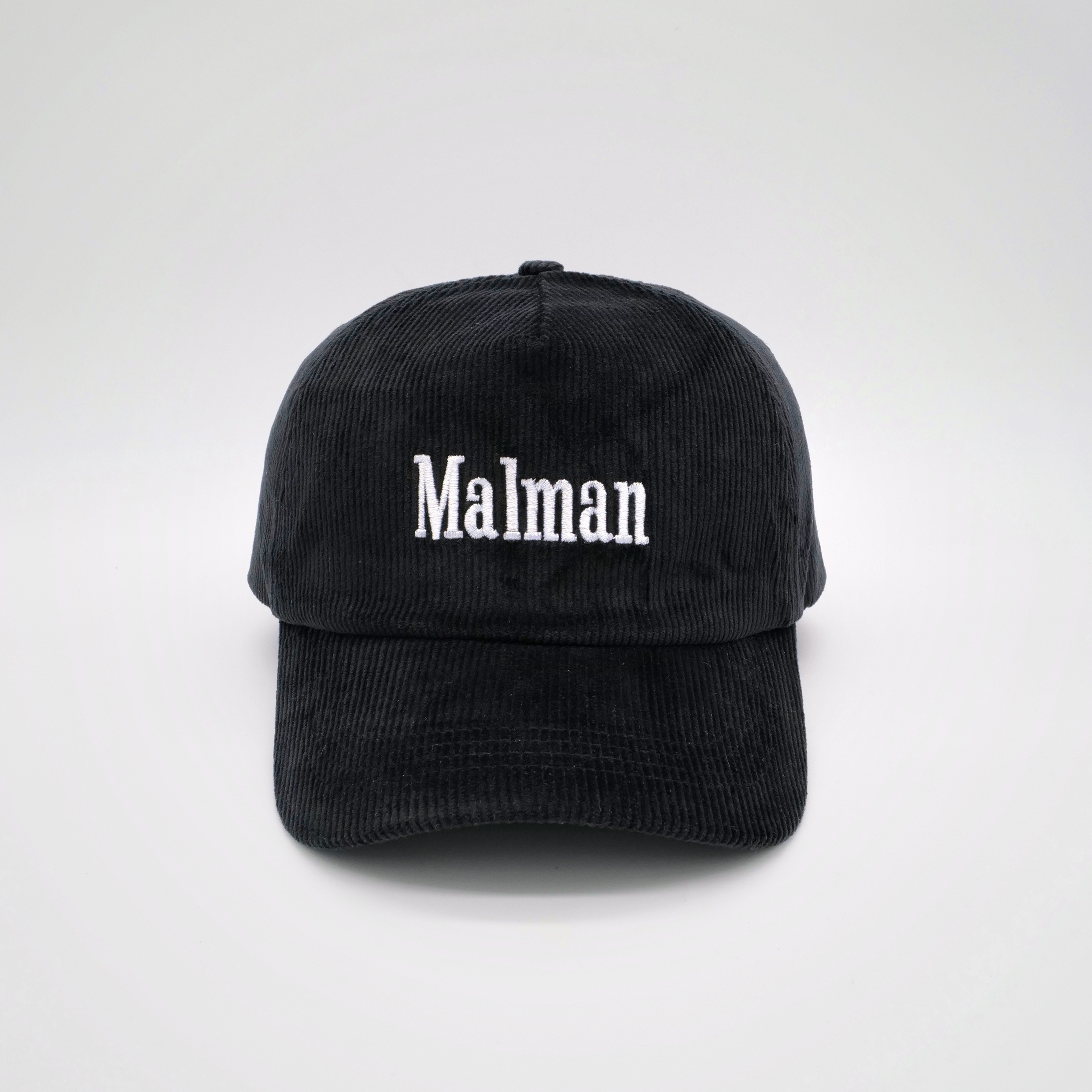 Malman Black Corduroy Cap